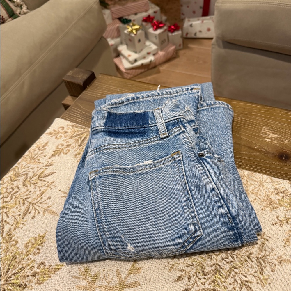 Abercrombie & Fitch A&F 90s Stright Ultra High Rise Curve Love  0 Long